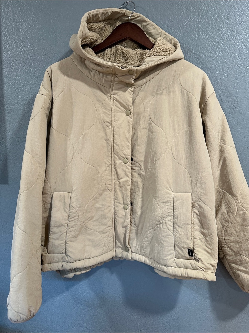 PrAna Women's Encenitas Hooded Fleece Lined Jacket Size XL